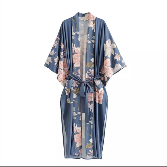 5⭐️ FAV BESTSELLER WATERFALL KIMONO ROBE DUSTER COVERUP - Picture 3 of 7